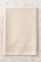 Beige Kanjivaram Silk Saree with Floral Design & Rich Pallu - Saree