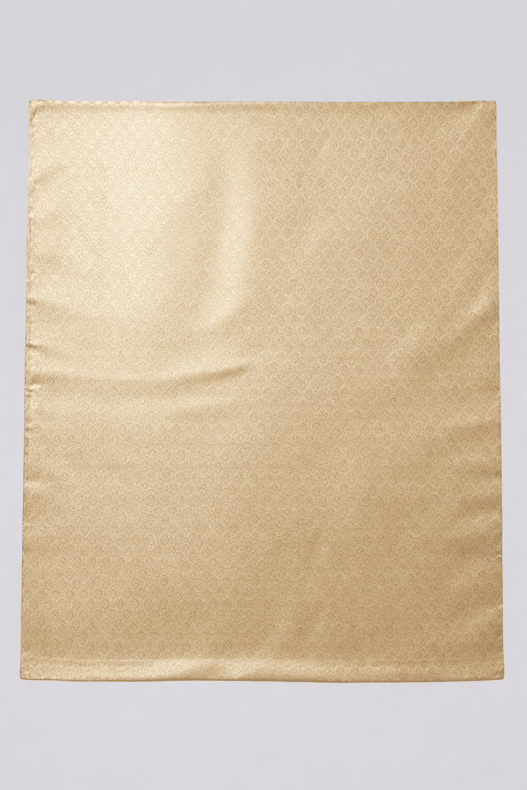 Beige Kanjivaram Silk Saree with Woven Motifs & Rich Pallu - Kanyaraa