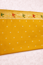 Confident Beauty in Brown Mashru Silk Saree - Kanyaraa