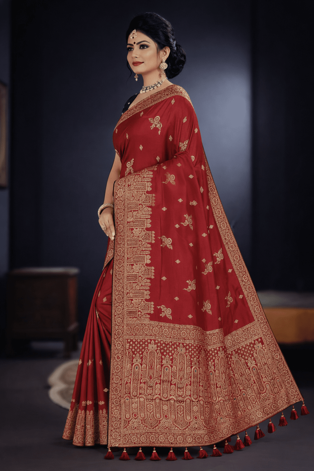 Ratna Ruposhi Mirror Edition - Mashru Silk Saree - Kanyaraa