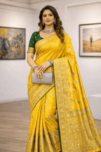 Shubhra Mirror Edition - Mashru Silk Saree - Kanyaraa